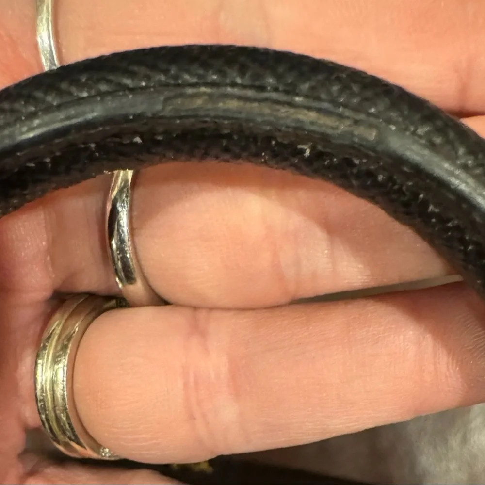 Coach Mini Lillie Carryall Black Pebbled Leather EUC - Picture 14 of 15